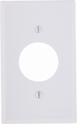 WHT 1-OUTLET WALL PLATE