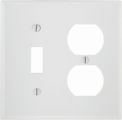 WHT COMBO WALL PLATE