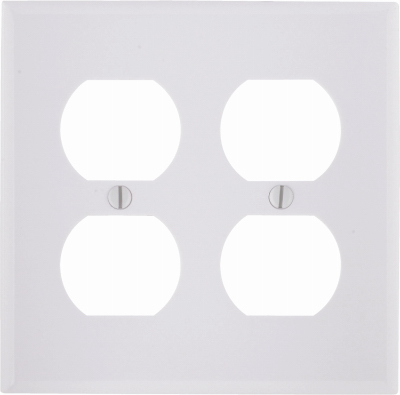 WHT 4-OUTLET WALL PLATE