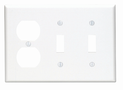 WHT 2TOG/OUT WALL PLATE