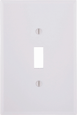 WHT 1-TOGGLE WALL PLATE