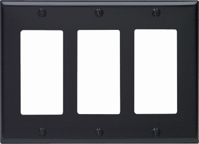 BLK 3-GFI WALL PLATE