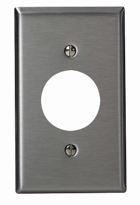 SS 1-OUTLET WALL PLATE