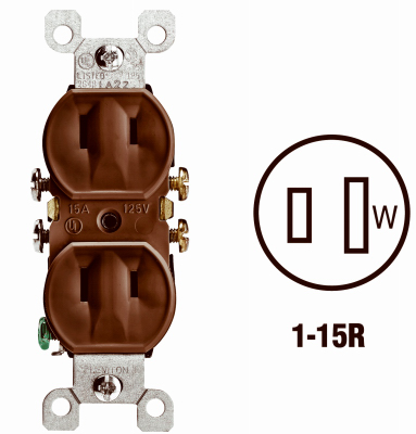 BRN DUPLEX OUTLET