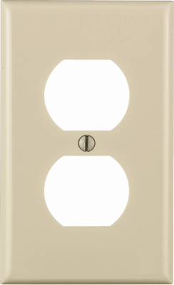 LA 1G DUP OUT WALLPLATE