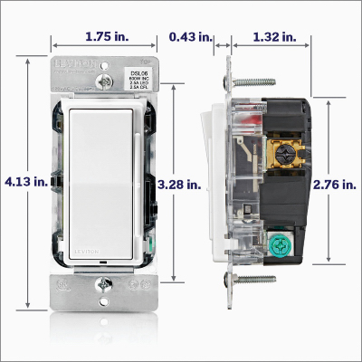 WHT/LT ALM UNIV DIMMER