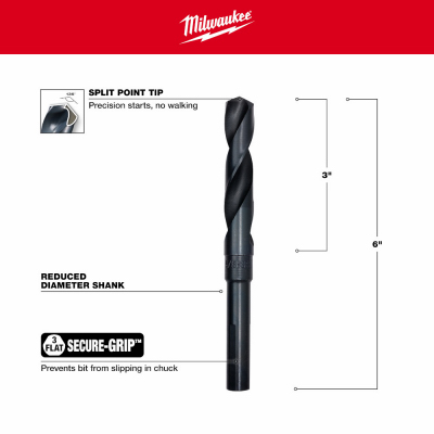 5/8" BLK Ox Drill Bit