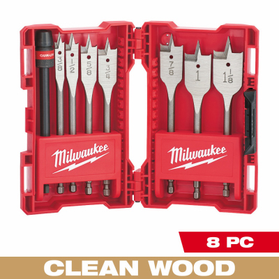 8PC 6" Spade Bit Kit