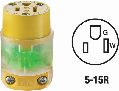 15A YLW GRD CONNECTOR