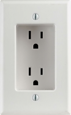 15A WHT REC DUP OUTLET