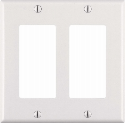 WHT 2GNG ANTI WALLPLATE