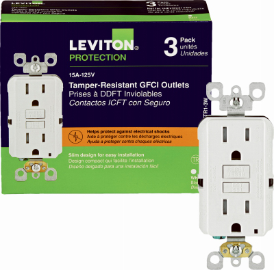 15A WH TMPR GFCI OUTLET