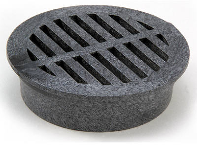 4" BLK RND Grate