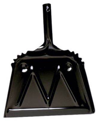 12" BLK MTL Dust Pan