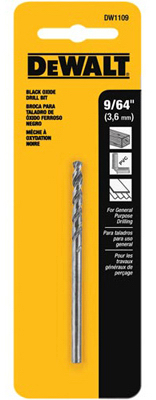 9/64" BLK Oxide Bit, 2/Pack