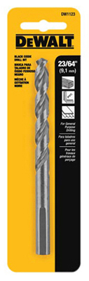 23/64" BLK Oxide Bit, 2/Pack
