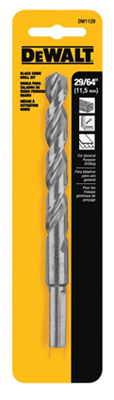 29/64" BLK Oxide Bit, 2/Pack