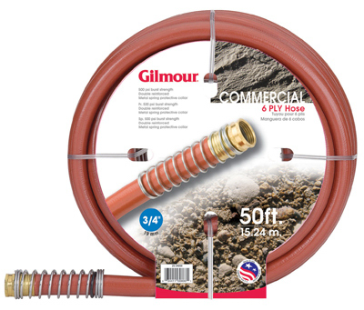 3/4" x 50' Heavy-Duty Rubber/Vinyl Commercial Hose