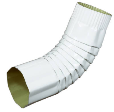 3" RND WHT ALU Elbow