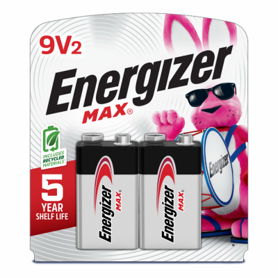 ENER 2PK 9V Alk Battery