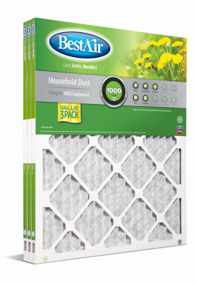 3PK 14x25x1 Fur Filter