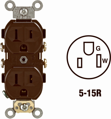 BRN DUPLEX OUTLET