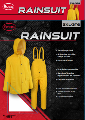 3XL Boss Rainsuit