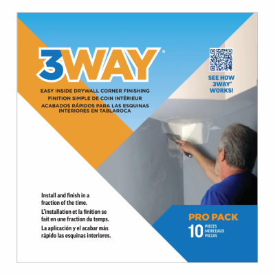 10PK 3WY Drywall Corner