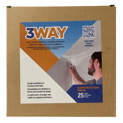 25PK 3WY Drywall Corner