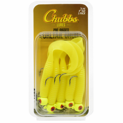 5PK 4" 1/4OZ YLWJighead