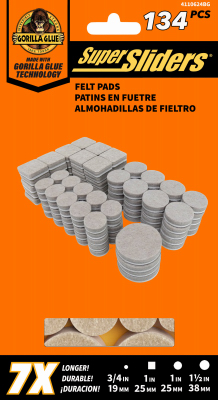 134PC BGE RND Felt Pads
