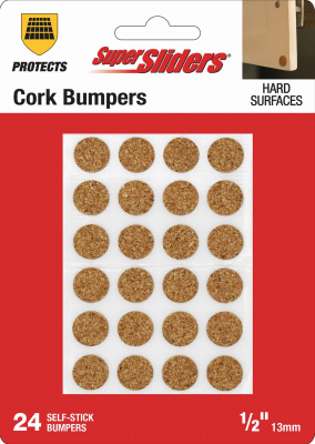 24PC 1/2" Cork Pads