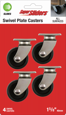 4PK 1-5/8" Swiv Caster