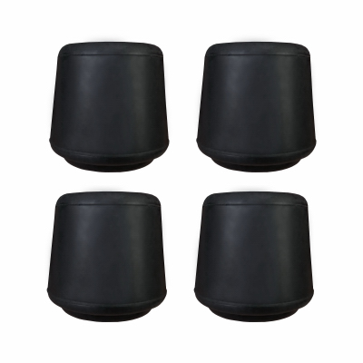 4PK 1" BLK Leg Tips