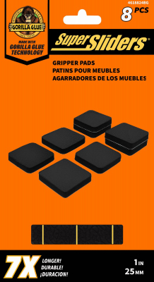 8PK 1" SQ Furn Pads