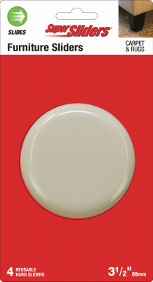 4PK 3-1/2" Furn Sliders