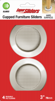 4PK 3" Furn CUP Sliders