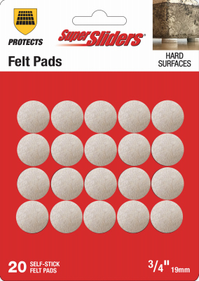 20PK 3/8" RND Felt Pads