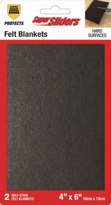 2PK 4" BRN Felt Blanket