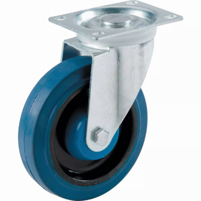 4" Blue Swivel Wheel