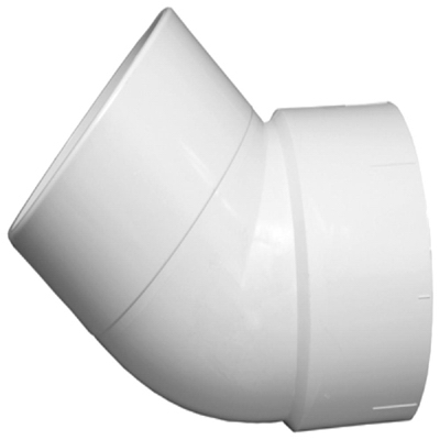 2" DWV 45 Street Elbow