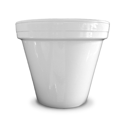 6.5" WHT Cera Planter
