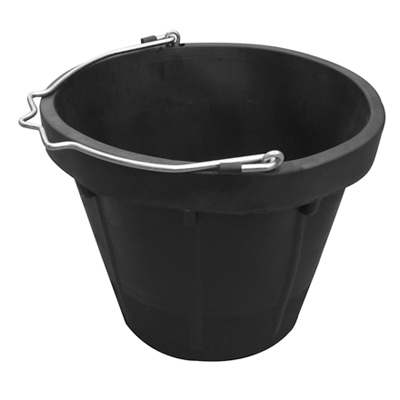 MR 8QT BLK Rubb Bucket