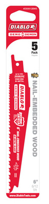 5PK 6"6-12T Recip Blade