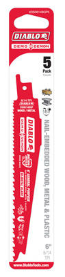 5PK 6"8/14T Recip Blade