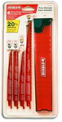 6PC Recip STL Blade Set
