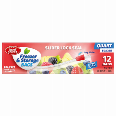 12CT QT Slide Freez Bag