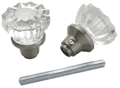 2PK Knob Glass/Spindle