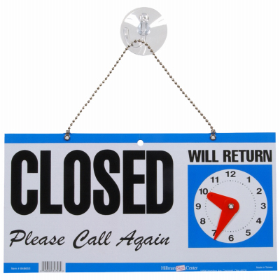5-3/4x11 Open/Clos Sign