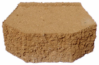 12"Tan Castlewall Block